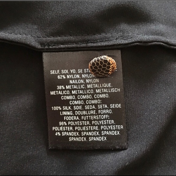 Anthro Moulinette Soeurs Gold Lace Overlay Dress - Picture 8 of 8